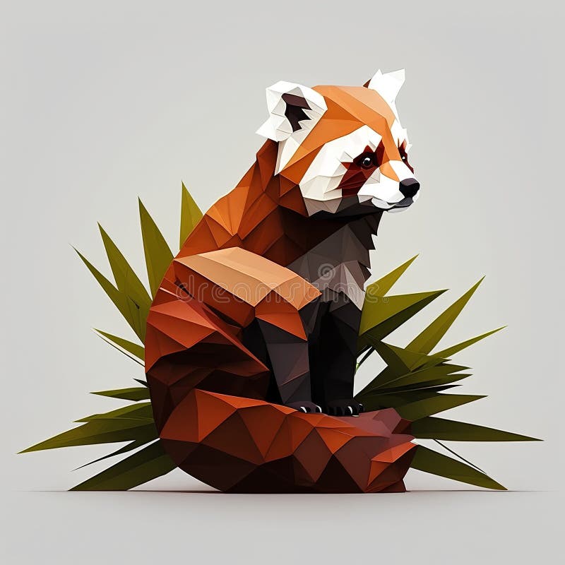 Origami panda stock illustrations â origami panda stock illustrations vectors clipart