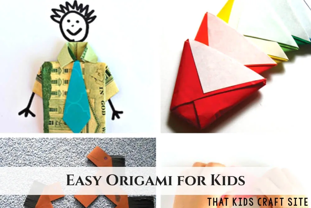 Easy origami for kids patterns and crafts