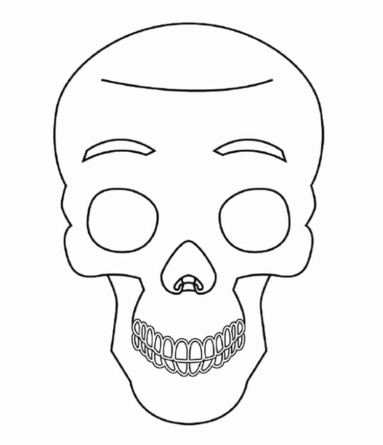 Skull drawing skip to my lou