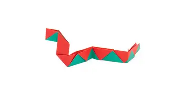 An easy origami snake by gen hagiwara