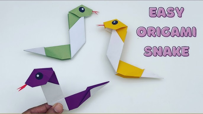 How to ake an easy paper snake easy crafts for kids