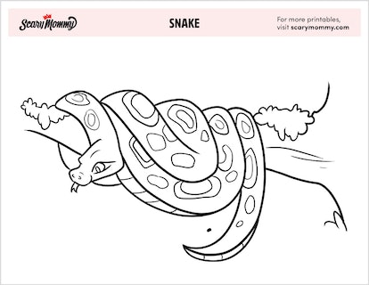 This collection of snake coloring pages will have your kid saying yesssss