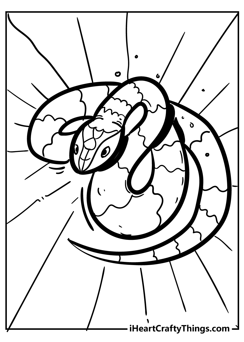 Snake coloring pages free printables