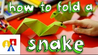 How to fold an origai snake