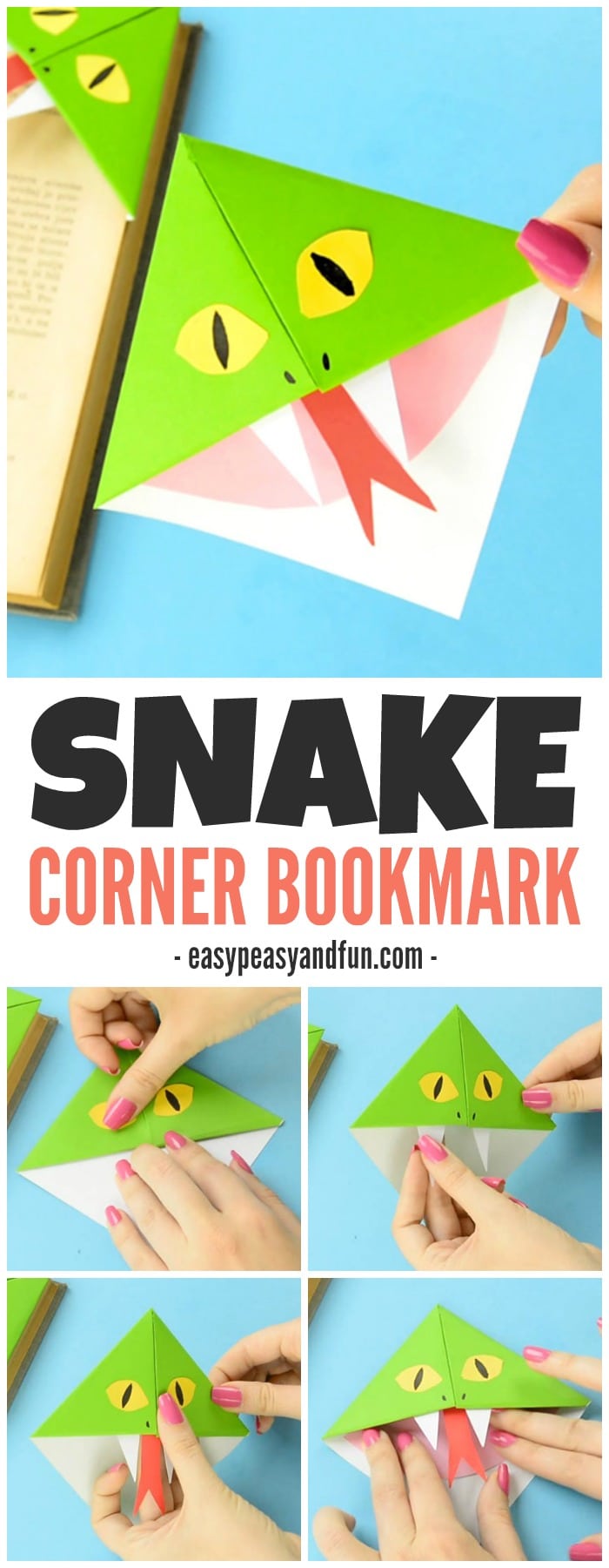 Snake corner bookmarks