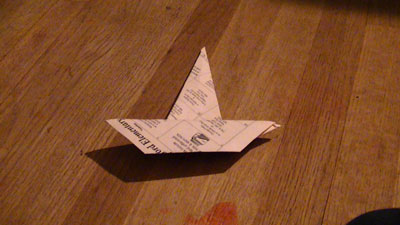 Origami sombrero folding instructions