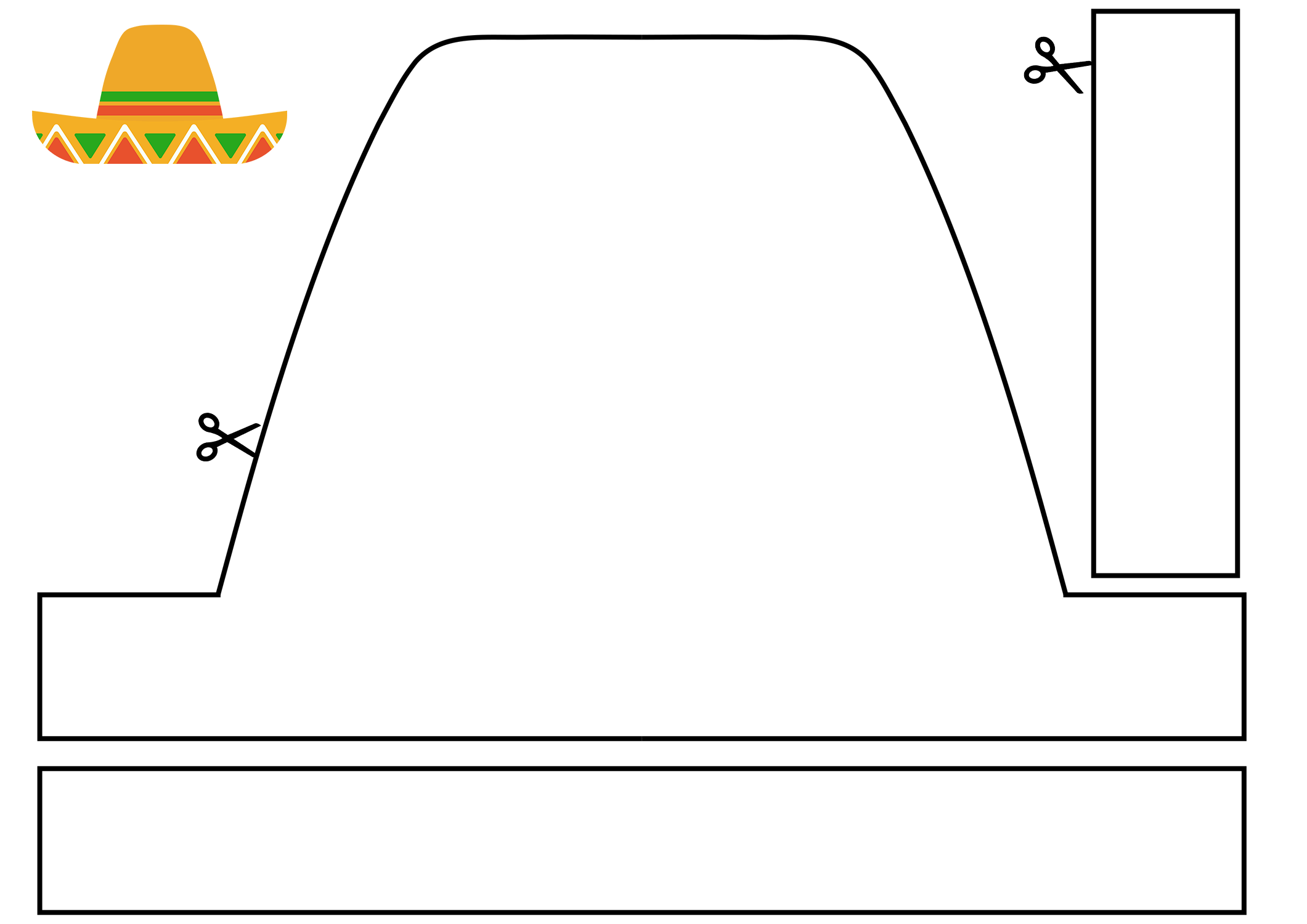 Sombrero hat template free printable papercraft templates