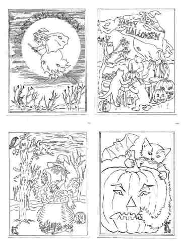 Halloween coloring pages pictures fun stuff and links