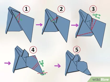 How to make an origami wolf with pictures