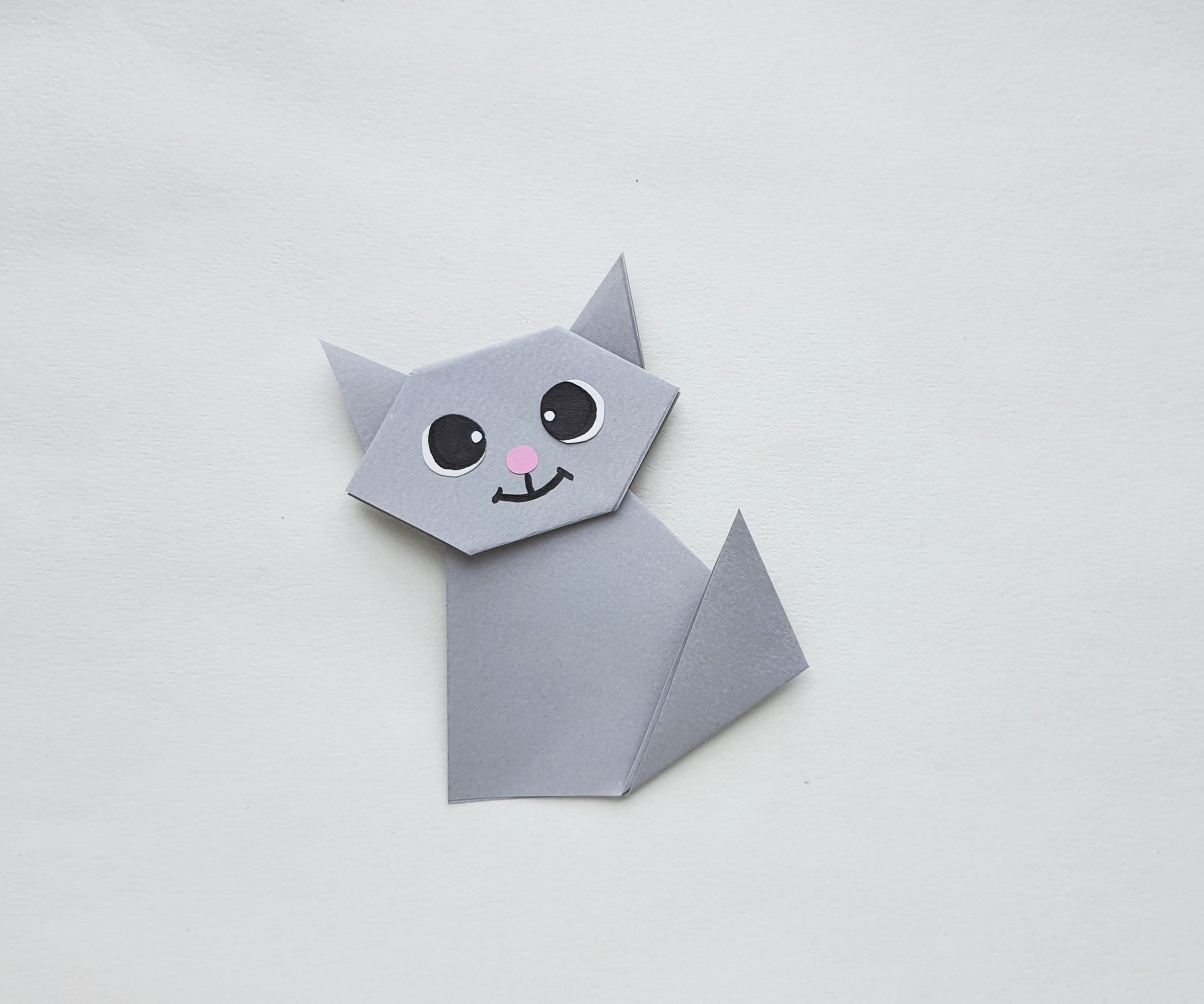 How to make cat origami