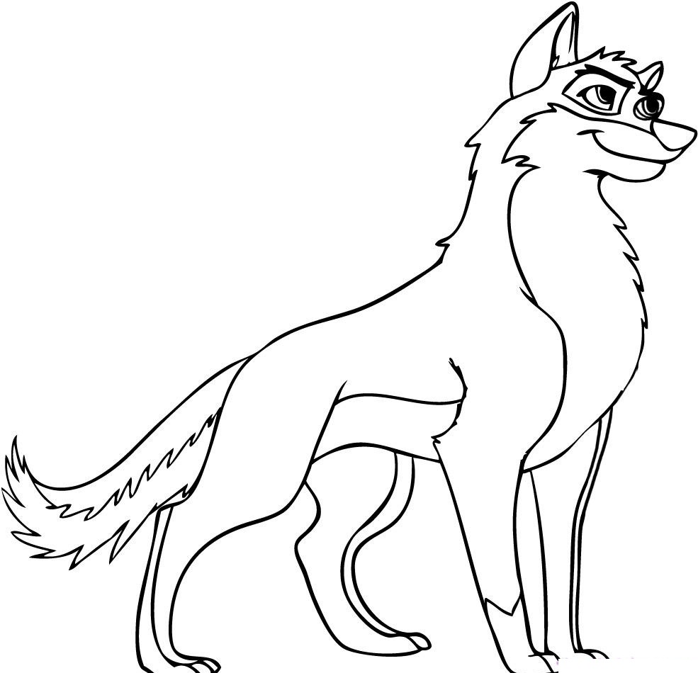 Free printable wolf coloring pages for kids