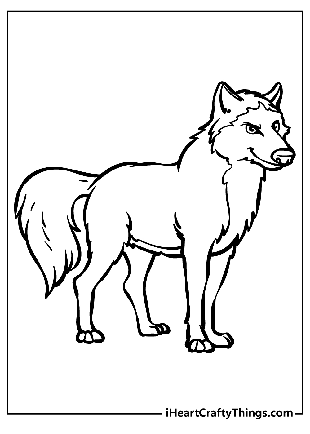 Wolf coloring pages free printables