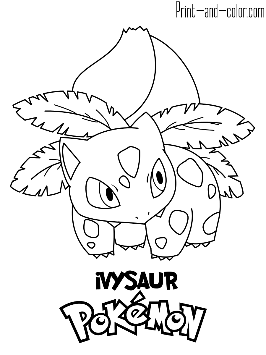 Pokemon coloring pages print and color