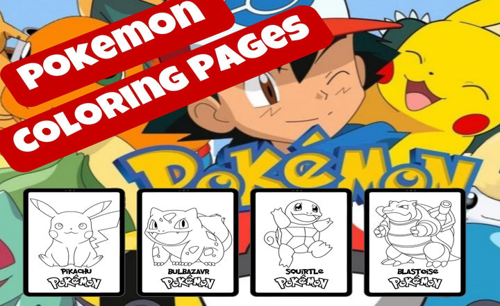 Provide page pokemon coloring sheets party printable pokemon party supplies by arkamfathoune