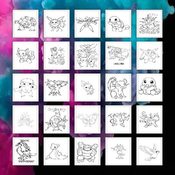 Explore the pokemon universe with our coloring pages collection for kids