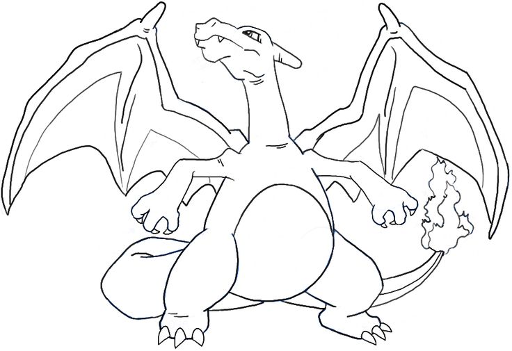 How to draw charizard from pokemon with easy steps pokemon coloring pages pokemon coloring pokemon sketch