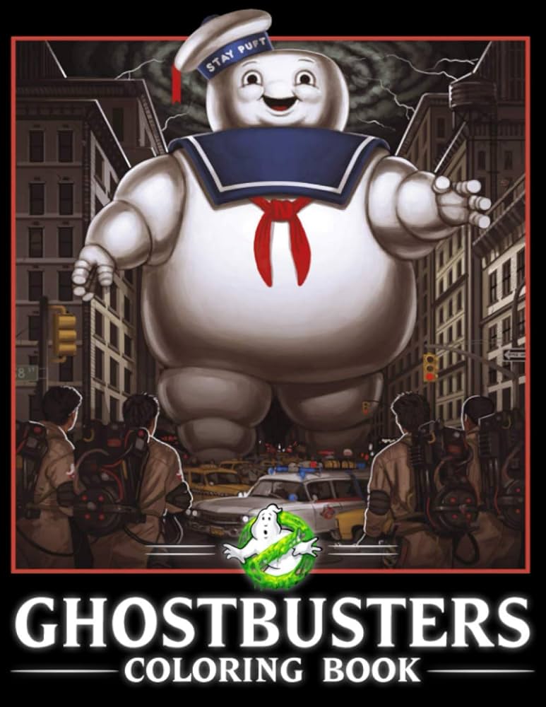 Ghostbusters coloring book over coloring pages featuring stunning illustrations about characters iconic scenes and unique ghost busters mashups for kids adults to relieve stress sonner makeesha hj books