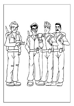 Supernatural adventures await ghostbusters coloring pages for kids