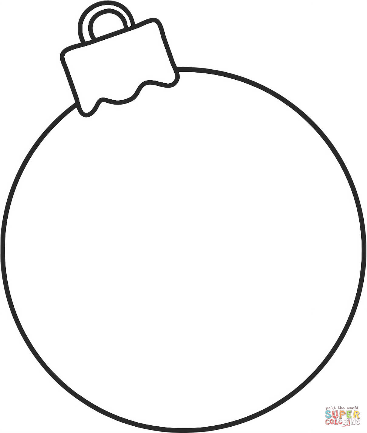 Christmas ornament coloring page free printable coloring pages