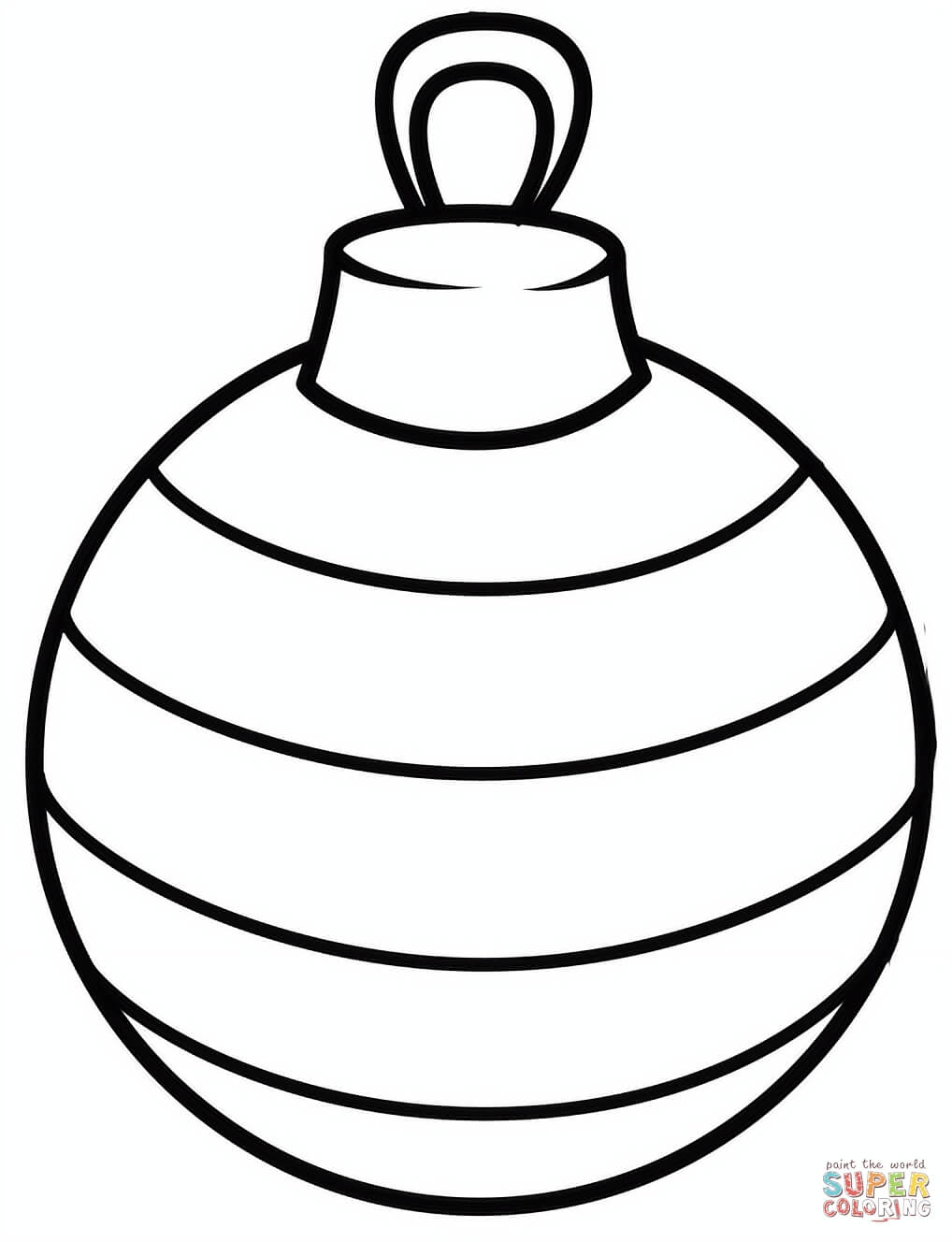 Christmas ornament coloring page free printable coloring pages