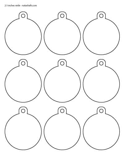 Free printable christmas ornament templates