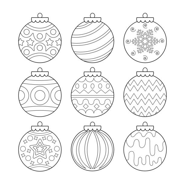 Ornament coloring page stock illustrations royalty