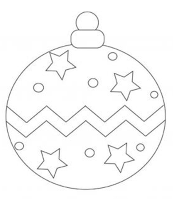 Christmas ornament coloring pages