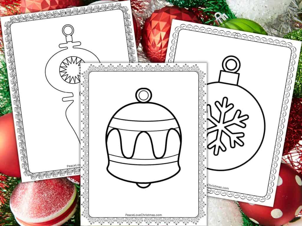 Ornament coloring pages for kids