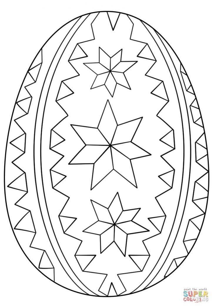 Easter egg coloring page ornate easter egg coloring page free printable coloring pages