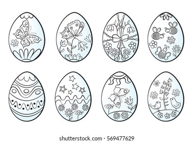 Egg pattern laser cutting funny scary stock vector royalty free