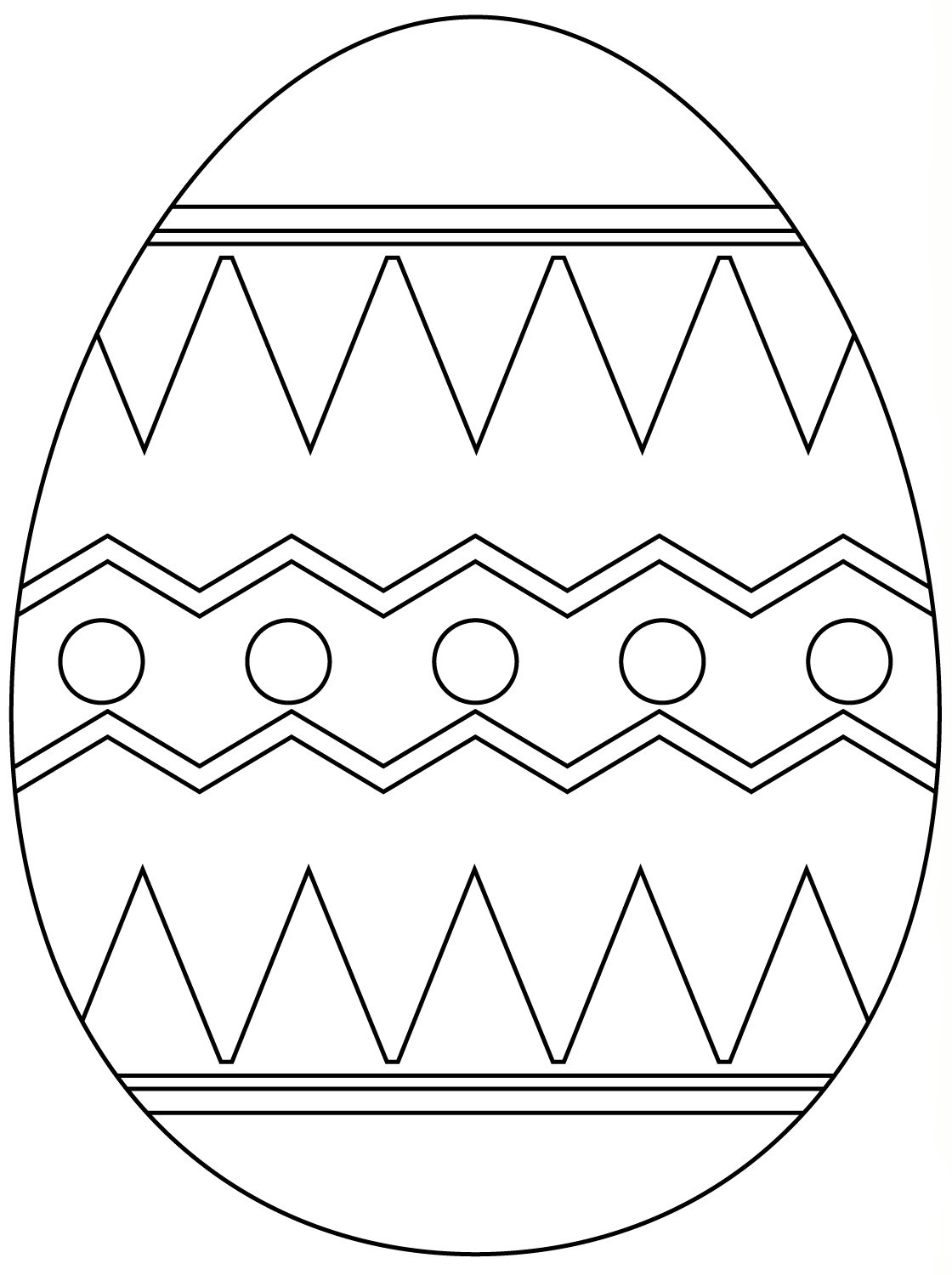 Easter eggs coloring pages printable for free download