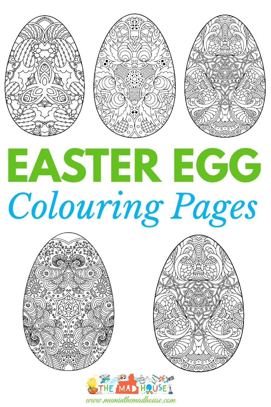 Adult easter colouring pages