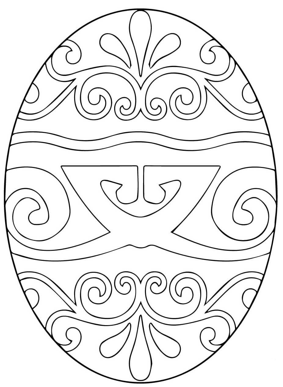 Easter eggs coloring pages printable for free download