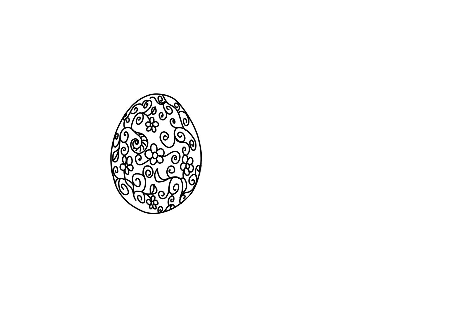 Ornate easter eggs coloring page free download