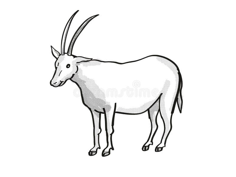 Cartoon oryx stock illustrations â cartoon oryx stock illustrations vectors clipart