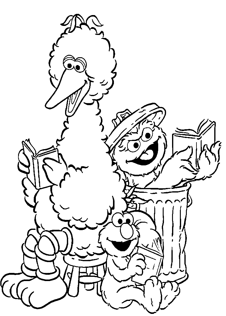 Oscar the grouch coloring pages