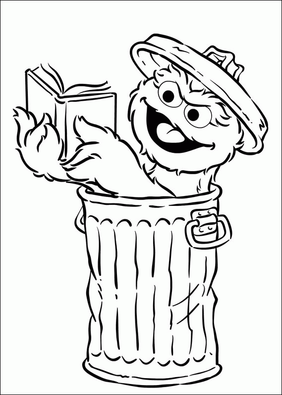 Coloring page sesame street cartoons â printable coloring pages