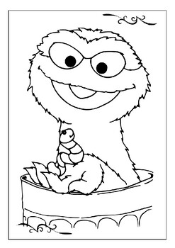 Printable sesame street coloring pages bring vibrant monsters to life