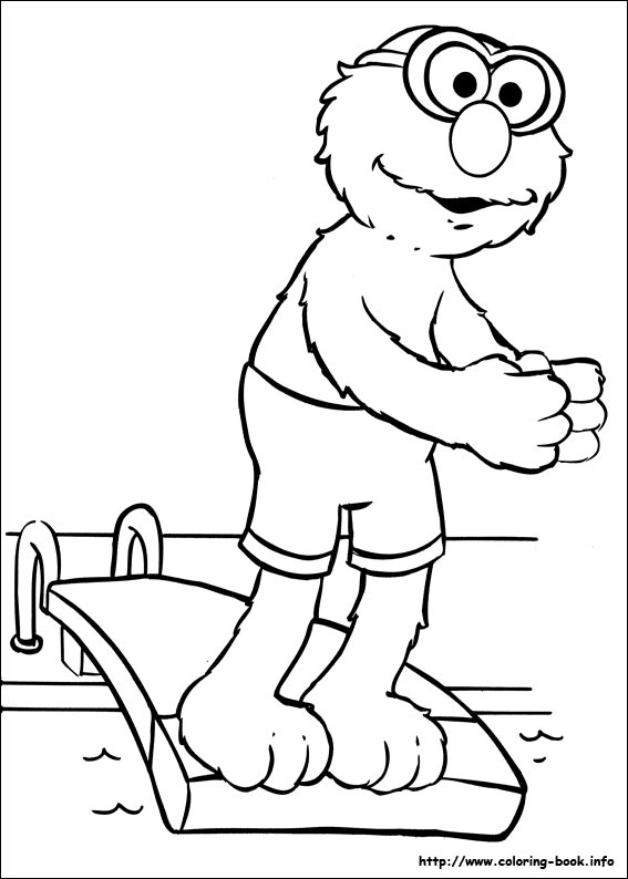 Sesame street coloring picture