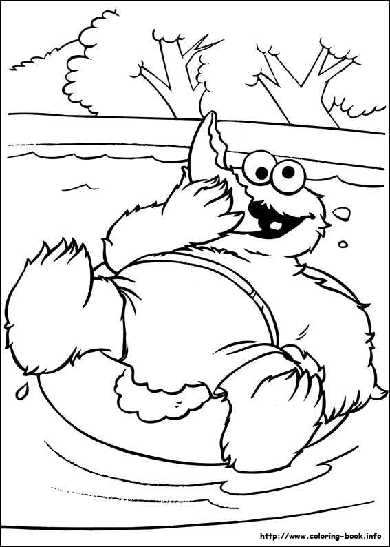 Sesame street coloring picture