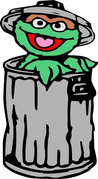 Oscar the grouch decal sticker