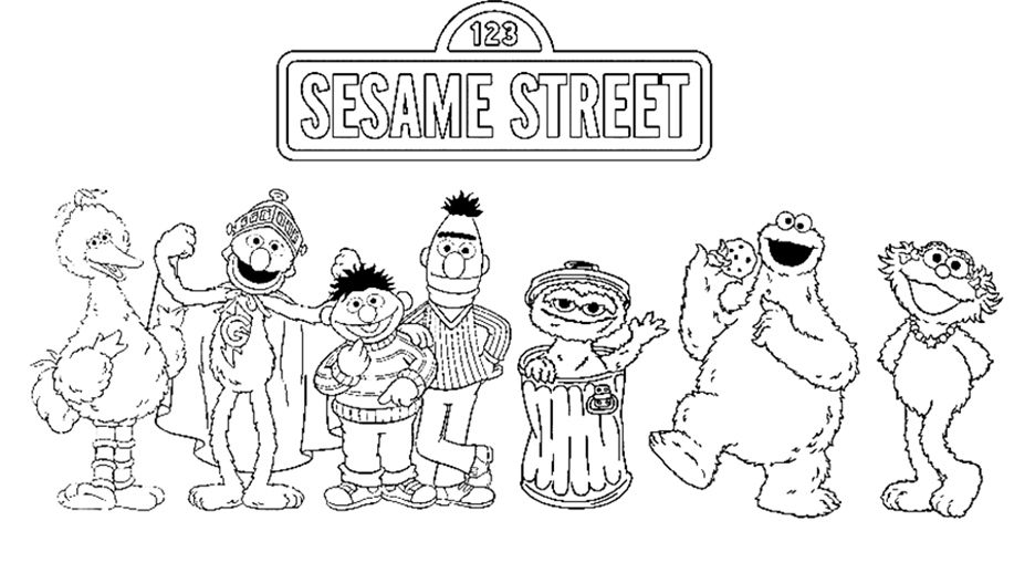 Oscar the grouch coloring pages