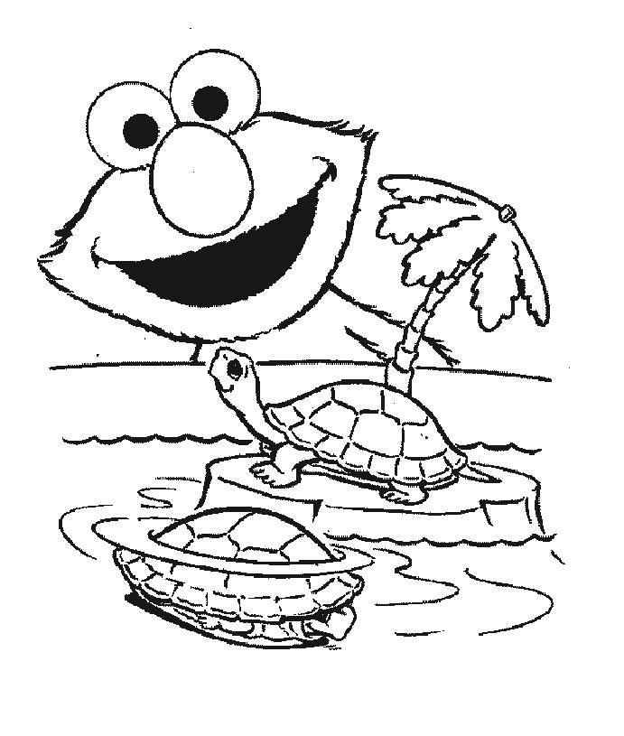 Sesame street coloring pages for kids