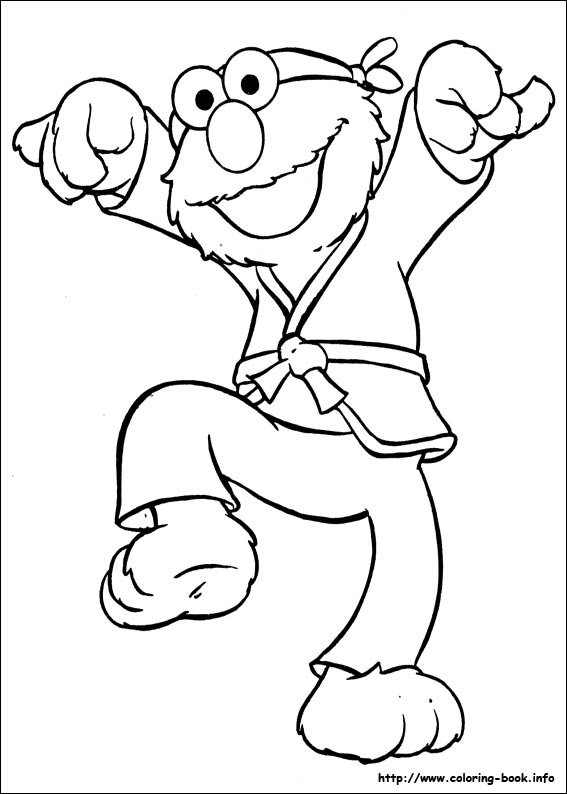 Sesame street coloring picture