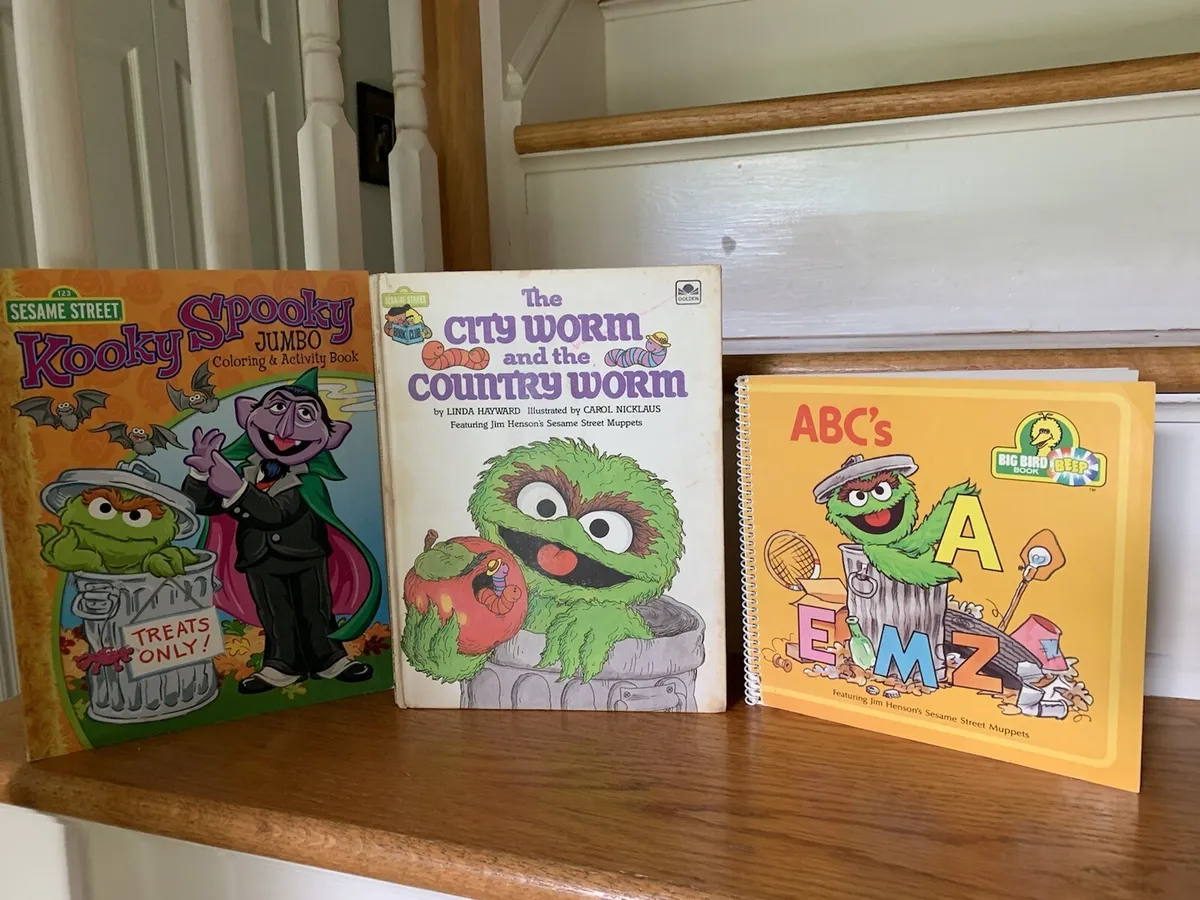 Osr the grouch the count coloring book big bird beep book city worm