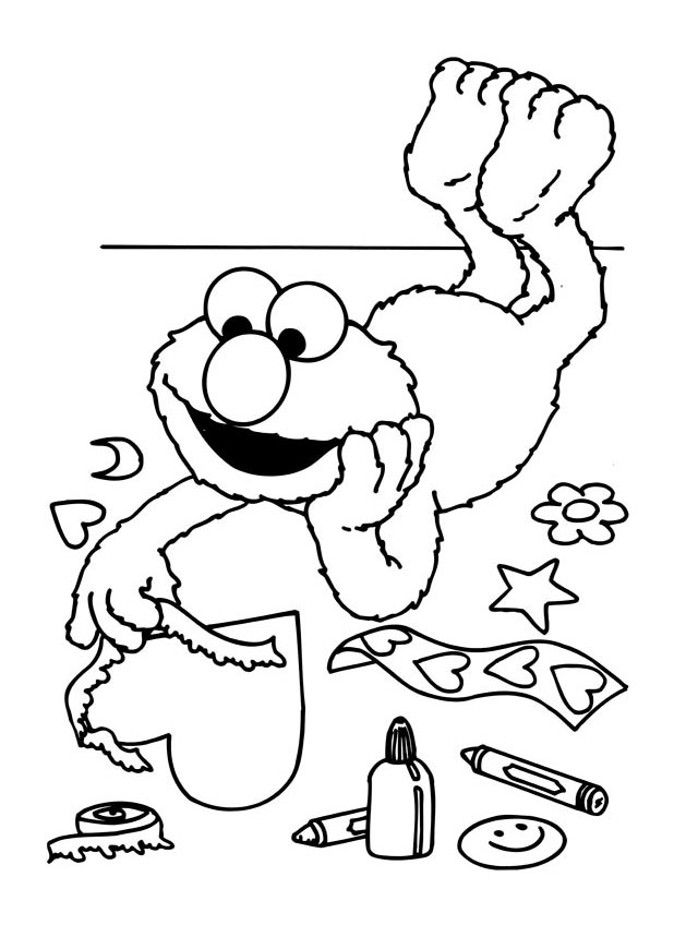 Sesame street coloring pages for kids