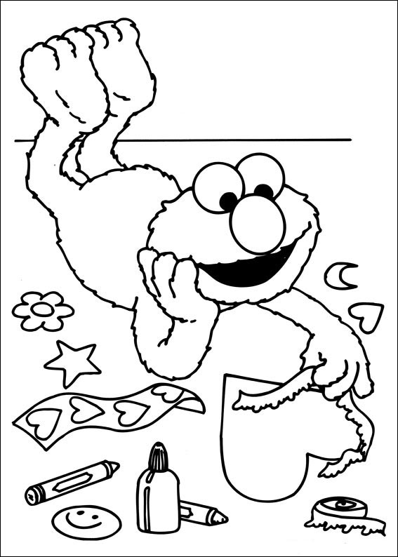 Free printable coloring pages sesame street
