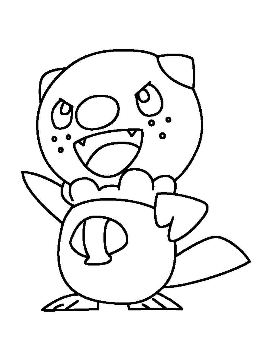 Oshawott pokemon coloring pages