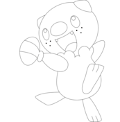 Oshawott pokemon coloring page free printable coloring pages