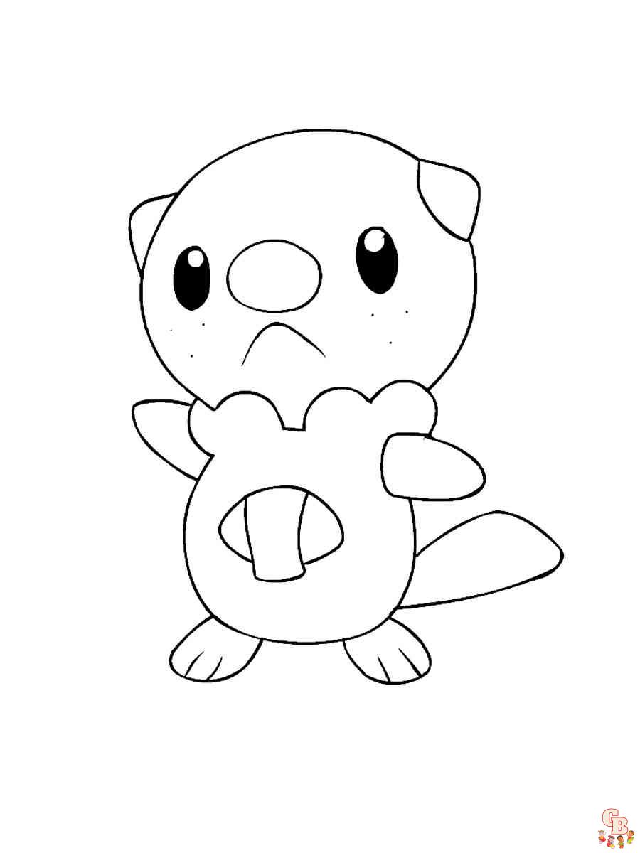 Discover the joy of oshawott coloring pages